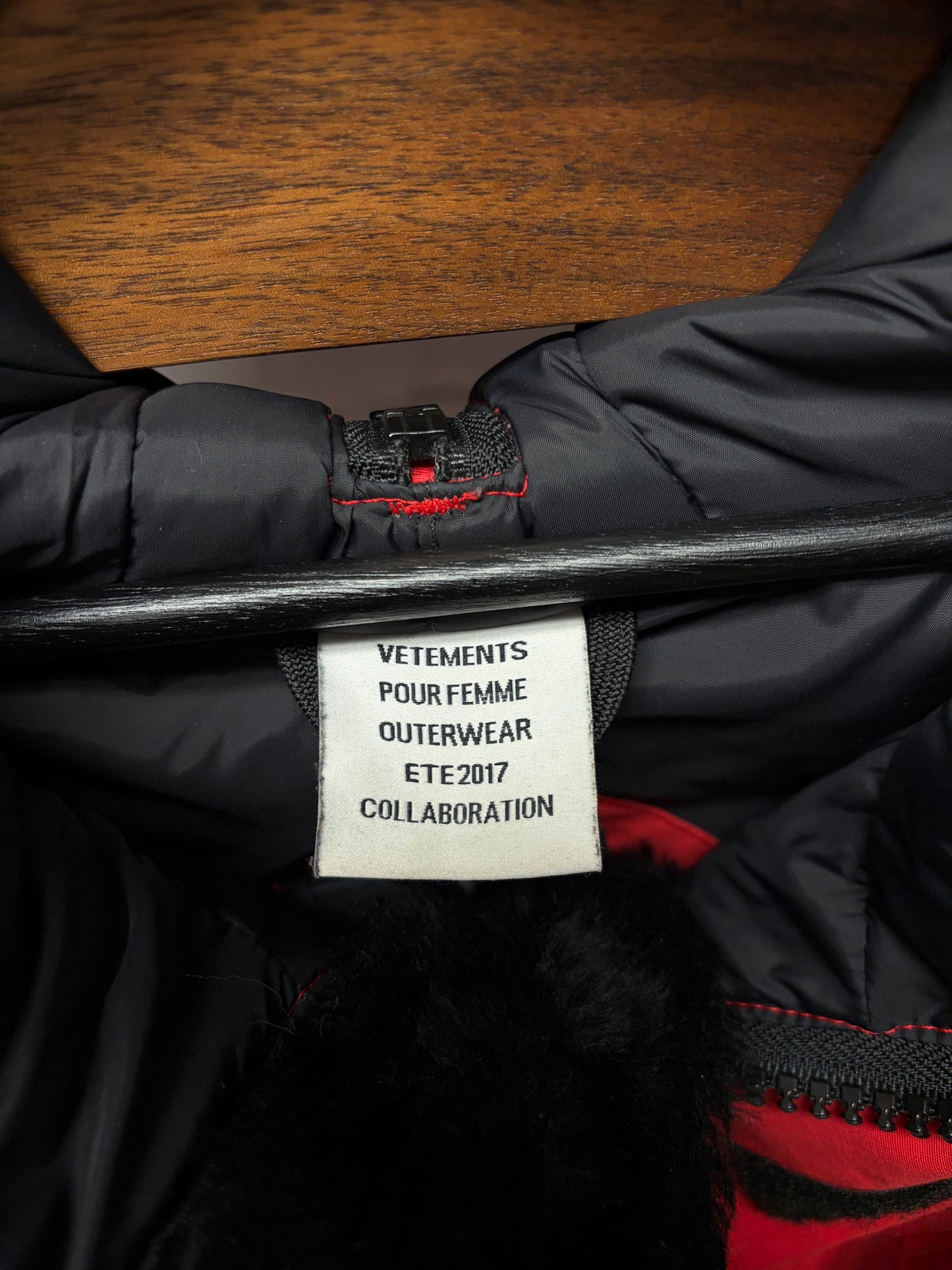 AW2017 Vetements x Canada Goose Down Filled Red/Black Parka