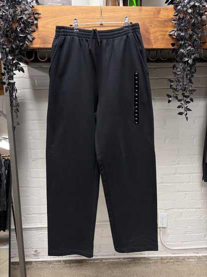 AW2022 Balenciaga ‘Size Sticker’ Black Wide Leg Sweatpants