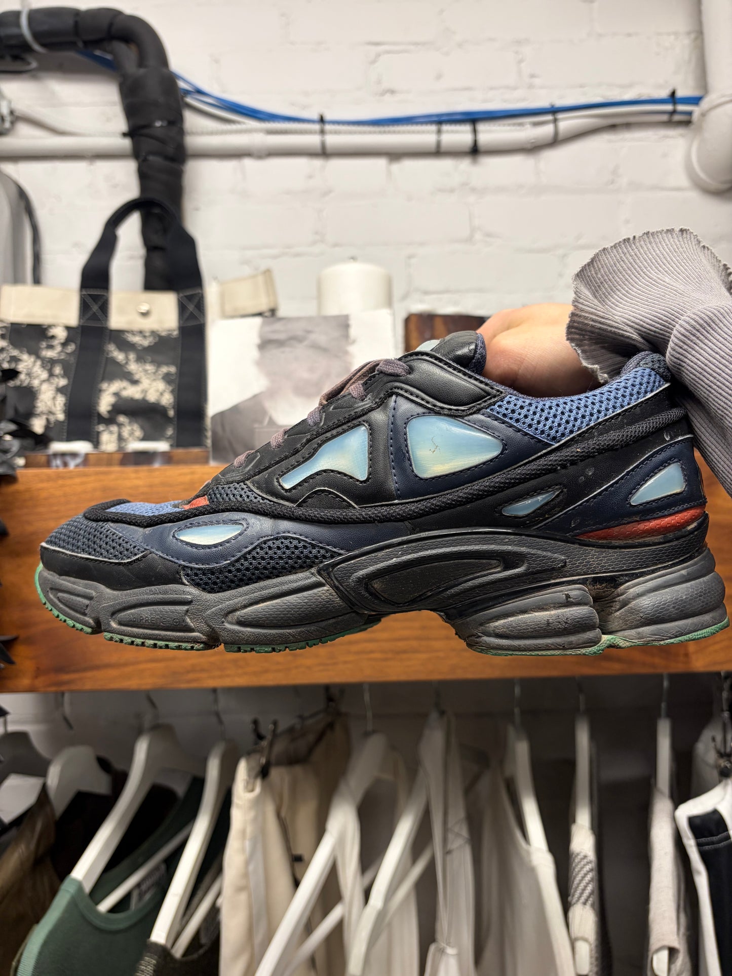 Raf Simons x Adidas Ozweegos V2 ‘Night Marine’ Low Yop Sneakers