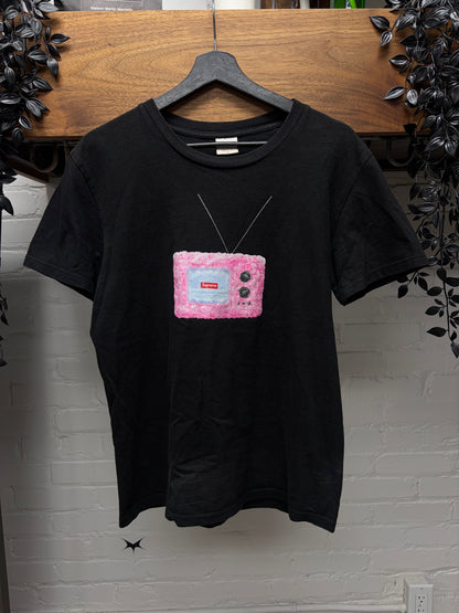 SS2018 Supreme ‘T.V. Box’ Black Graphic T-Shirt