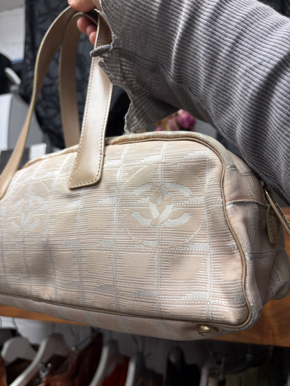 2003 Chanel ‘Travel Ligne’ Mini Tan Bowling Bag