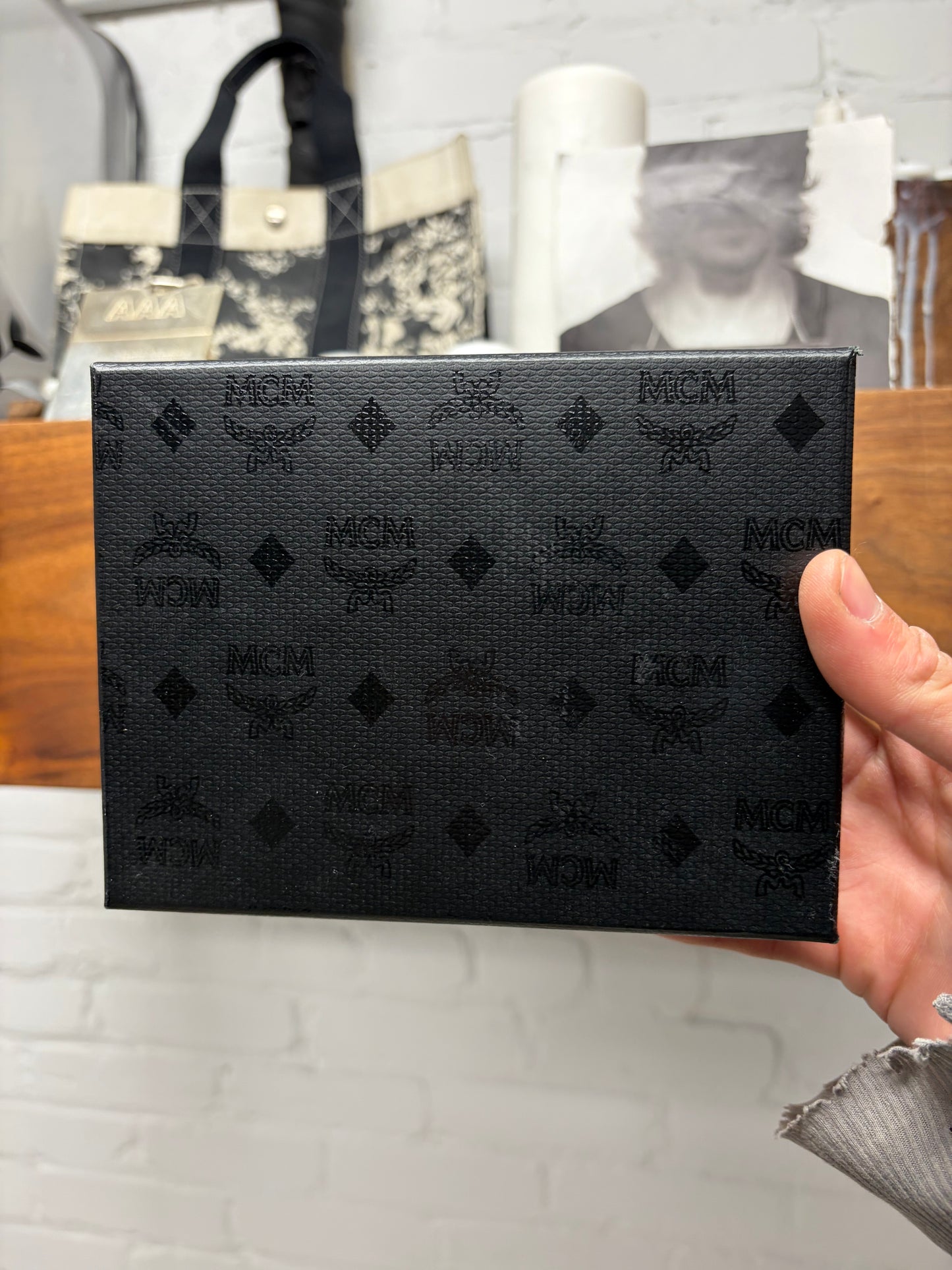 MCM Black/Silver Cardholder Wallet