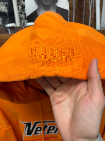 SS2023 Vetements ‘Hi-Speed’ Black/Orange Logo Pullover Hoodie
