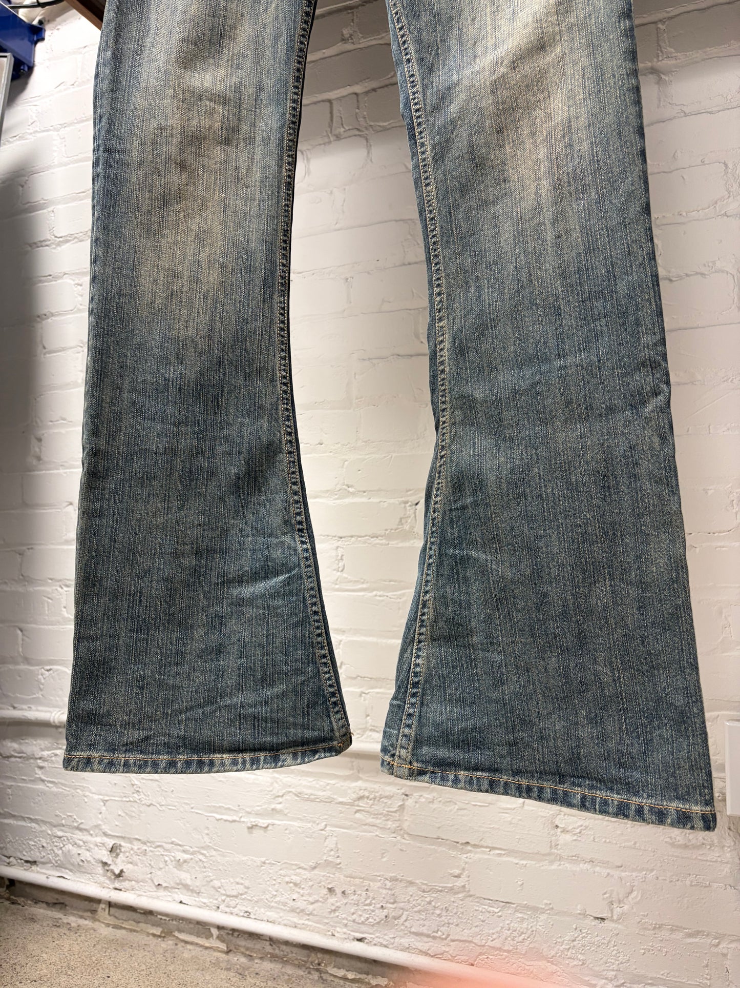 SS2025 Balenciaga ‘Lost Tapes’ Flared Dirt Wash Denim