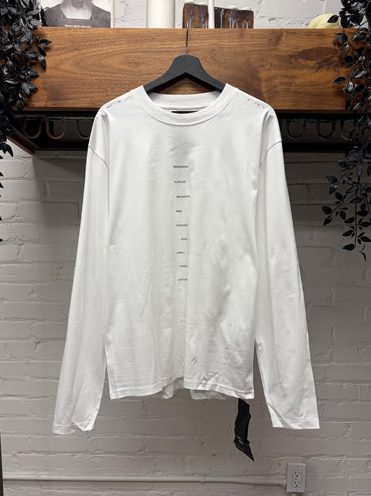 Heliot Emil ‘Shimmering Moonlight’ White Long Sleeve Shirt