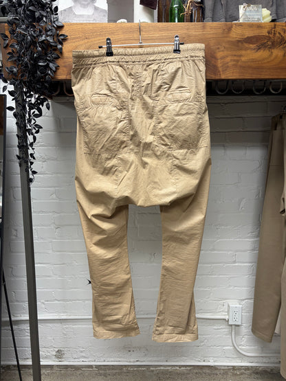 Rick Owens O&M Era DRKSHDW ‘Berlin’ Cotton ‘Parchment’ Drawstring Pants