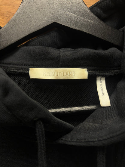 Helmut Lang ‘World Turns’ Globe Graphic Black Pullover Hoodie
