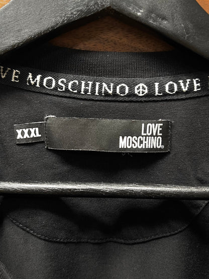 Moschino ‘Peace & Love’ Black Graphic T-Shirt