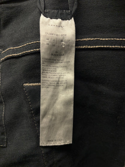 Rick Owens ‘Tyrone Cut’ Waxed Black Skinny Jeans