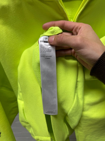 Balenciaga ‘World Food Programme’ Neon Zip Up Hoodie
