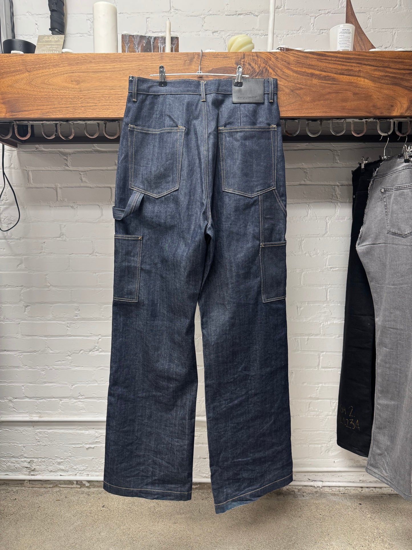 Rick Owens ‘Geth’ Double Knee 16oz Japanese Carpenter Denim