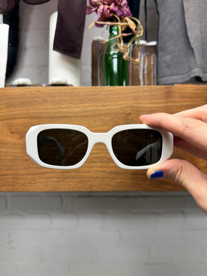 Prada ‘Symbole’ PR 17WS White Acetate Sunglasses