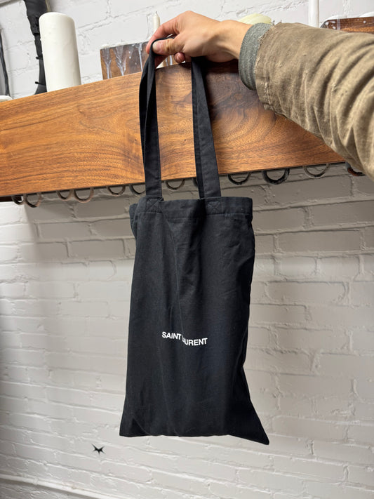 Saint Laurent Black Logo Tote Bag
