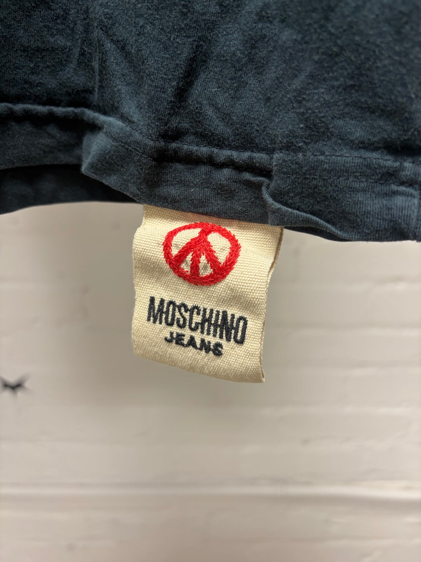 Vintage Moschino ‘Violently Handsome’ Slogan T-Shirt