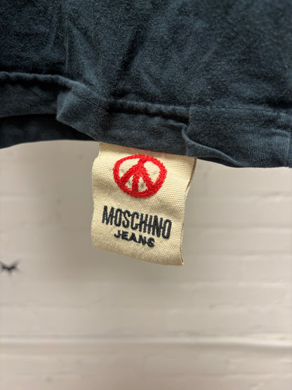 Vintage Moschino ‘Violently Handsome’ Slogan T-Shirt