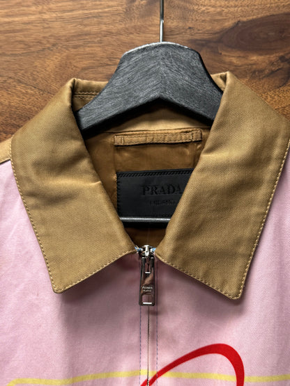 AW2020 Prada ‘Futuristic Logo’ Harrington Zip-Up Jacket