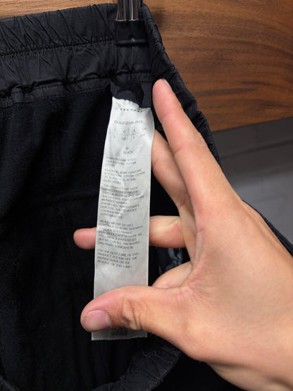 Rick Owens ‘Creatch’ Black Drawstring Straight Cut Sweatpants