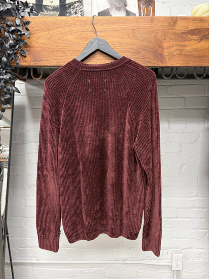 SS2016 Maison Margiela ‘Velvet Red’ Ribbed Knit Sweater