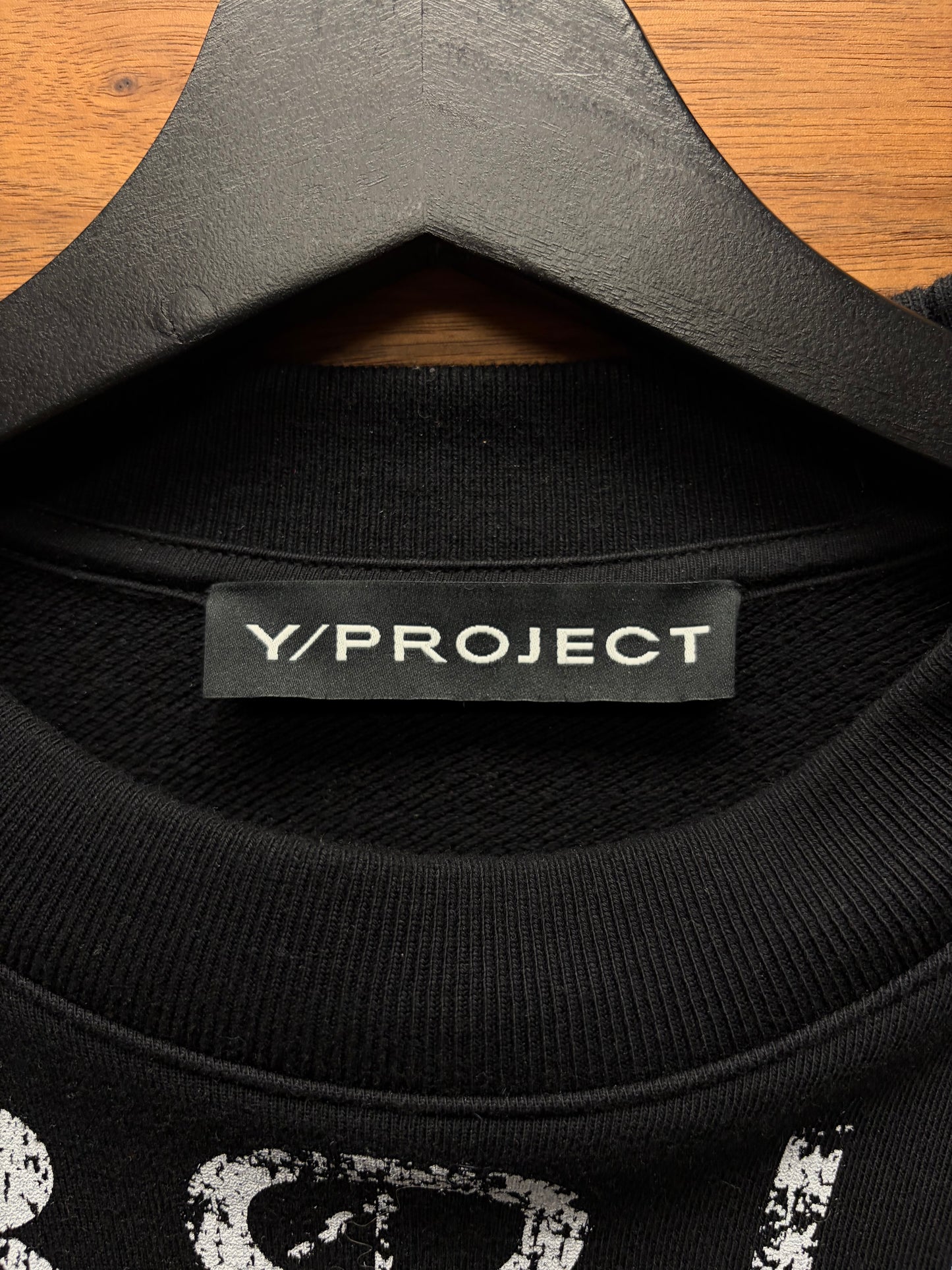 Y-Project ‘Trademark’ Black Oversized Sweatshirt