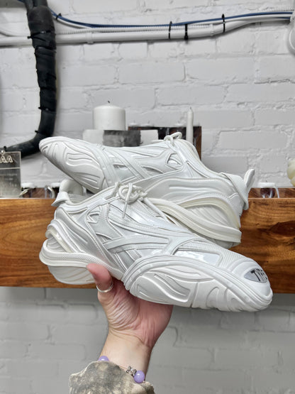Balenciaga ‘Tyrex’ Triple White Caged Low Top Sneakers