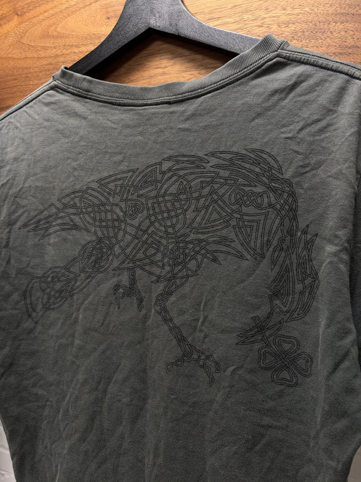 SS2007 Number (N)ine ‘Birds’ Faded Black Graphic T-Shirt