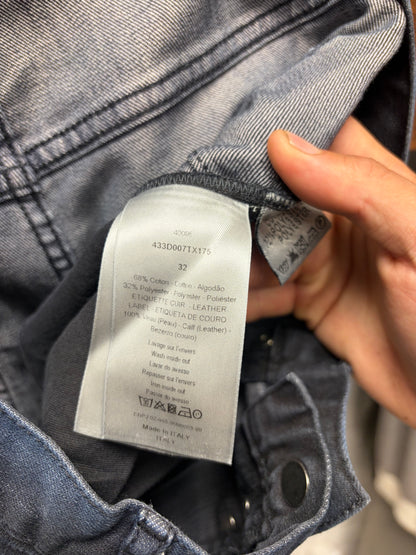 2014 Dior Homme by Kris Van Assche ‘Black n’ Blue’ Washed Skinny Jeans