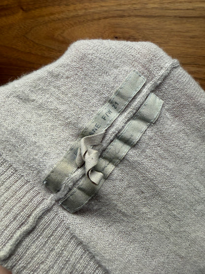AW2021 Rick Owens ‘Gethsemane’ Oyster Cashmere Ribbed Beanie