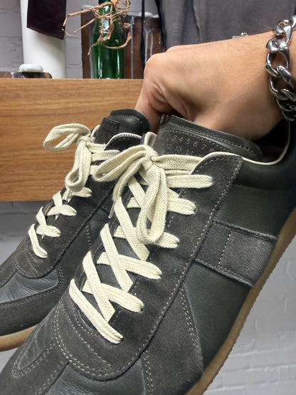 Maison Margiela ‘G.A.T.’ Dark Green/Gum Sole Low Top Sneakers