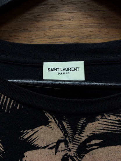 2019 Saint Laurent ‘Surf Sound’ Redux Palm Tree Graphic T-Shirt