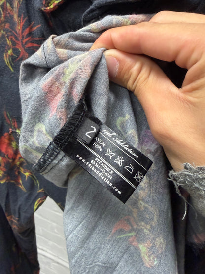 14th Addiction Floral Button Up Shirt with Wooden ‘Tusk’ Buttons