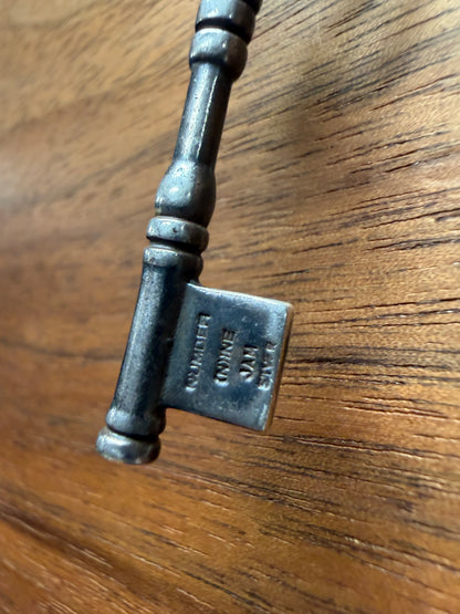 2003 Number (N)ine x Jam Home Made 925 Silver ‘Crying Heart’ Key Necklace
