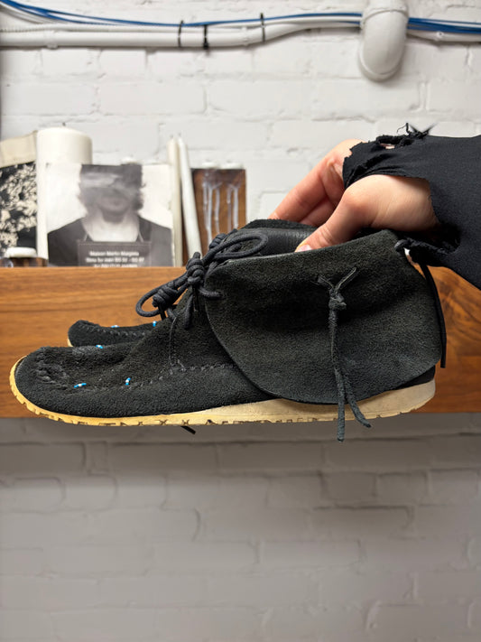 Visvim ‘FBT Lhamo Folk’ Black Suede Tassel Sneakers