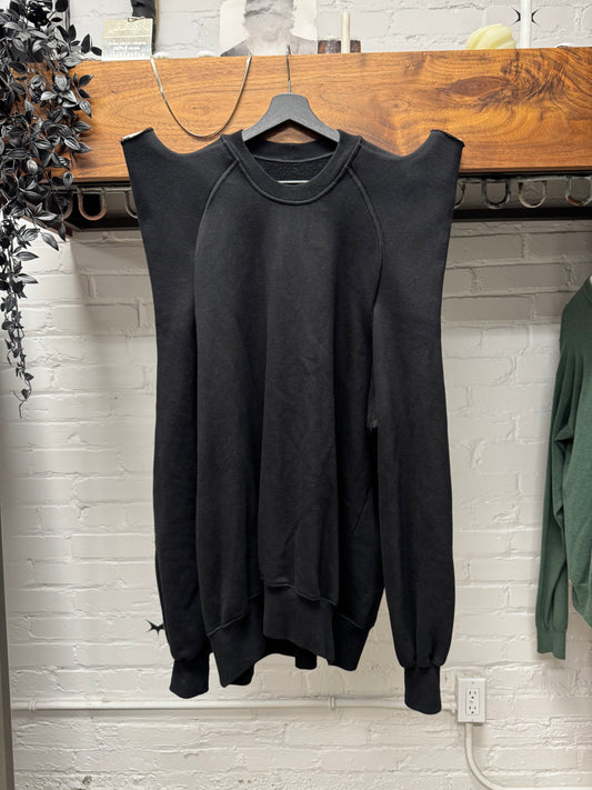 SS2024 Rick Owens ‘Lido’ Pagoda Horned Tec Shoulder Sweatshirt