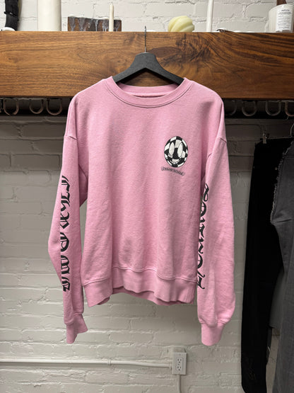 Chrome Hearts ‘Vantity Affair’ Pink Checkered Cross Sweatshirt