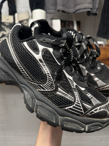 Balenciaga 3XL Black/Silver Low Top Sneakers
