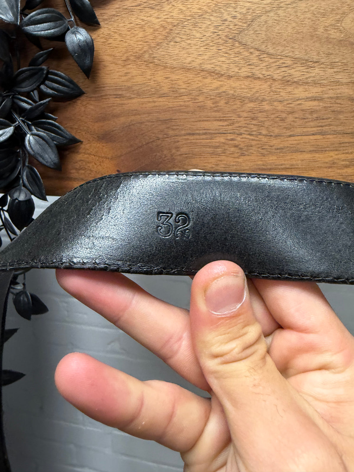 Chrome Hearts ‘Gunslinger’ .925 Silver Black Classic Buckle Belt