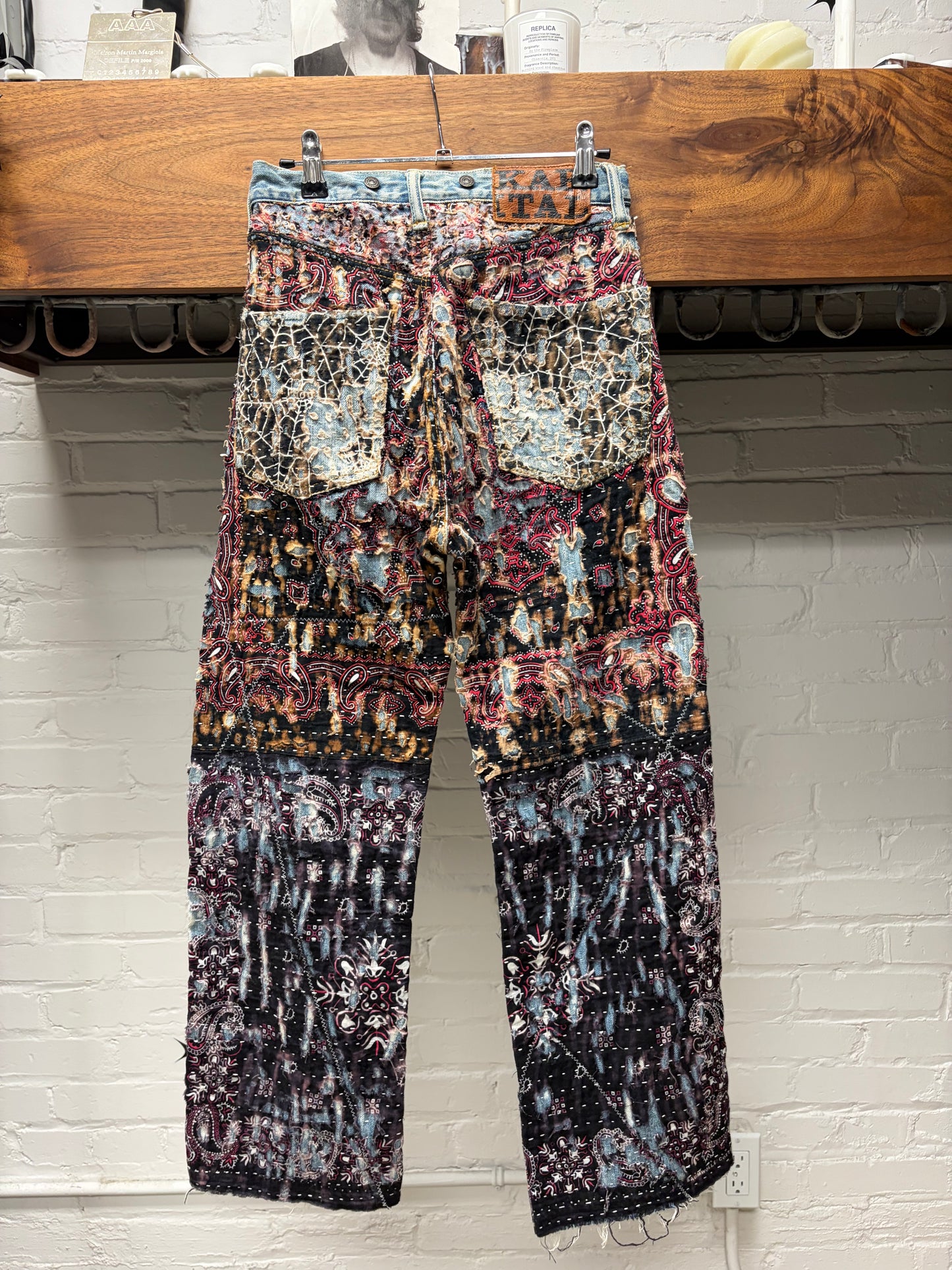 Kapital Hand Repaired ‘Tapestry’ Boro Blue Denim
