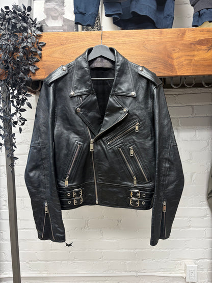 2016 Enfants Riches Déprimés ‘No Reply’ Black Leather Biker Jacket