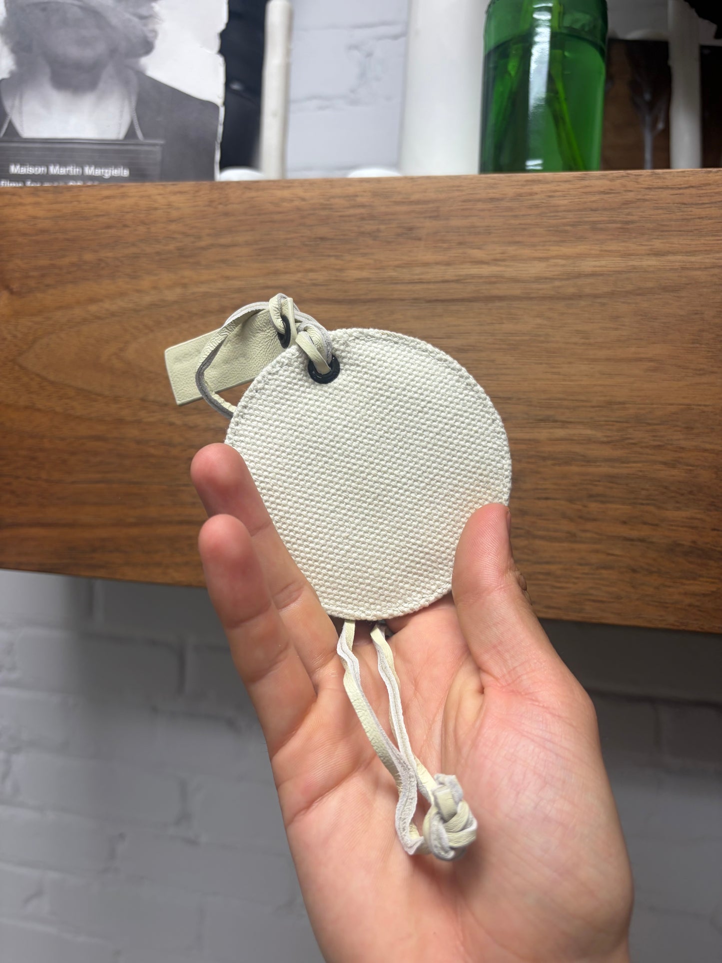 Balenciaga Cream White Corduroy Mirror Bag Attachment