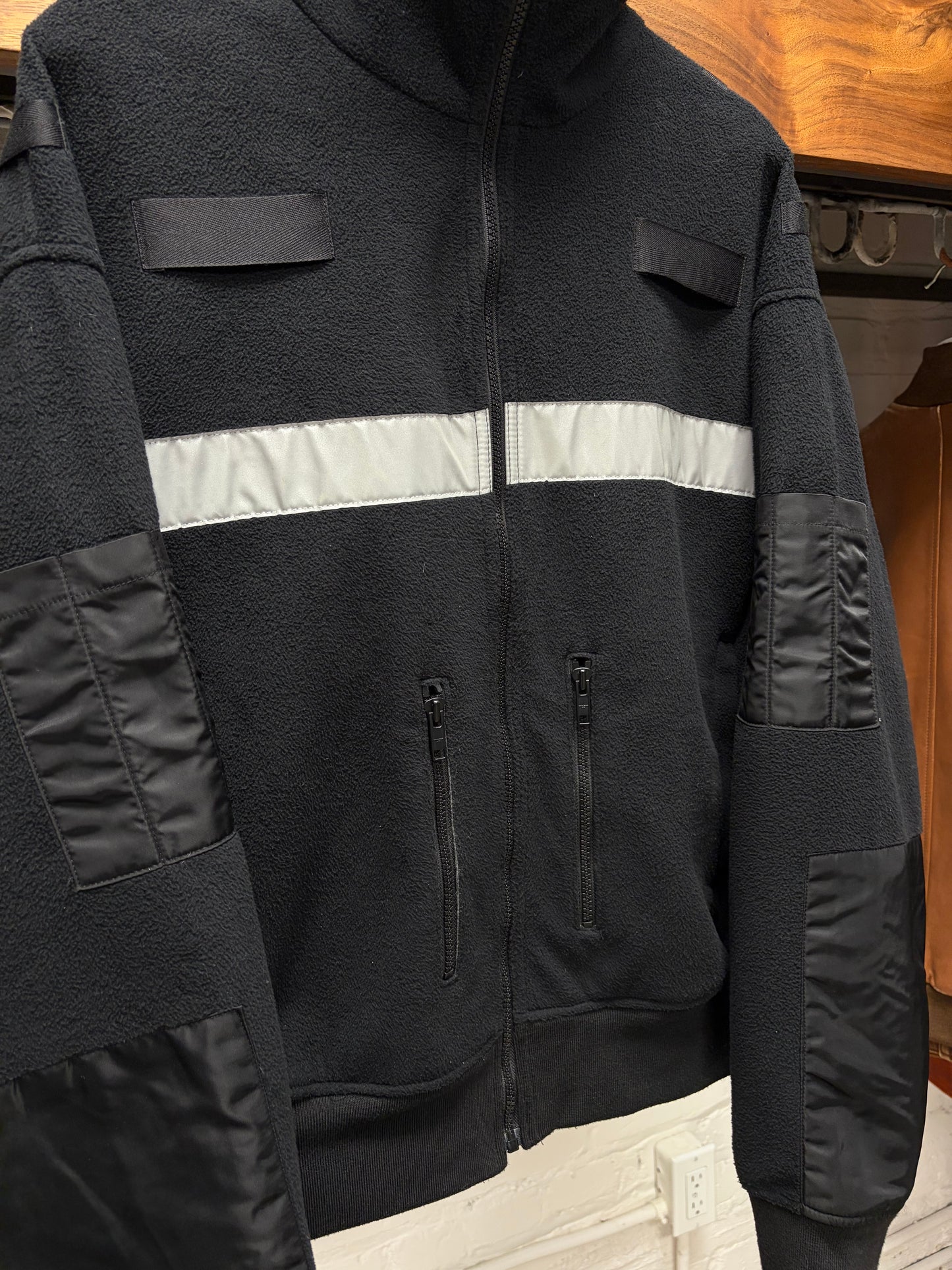 Project G/R ‘Politico’ Black Fleece Gimp Full Zip Hoodie