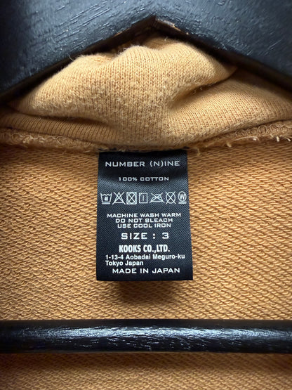 Number (N)ine ‘Heart Logo’ Yellow Buttonless Cardigan