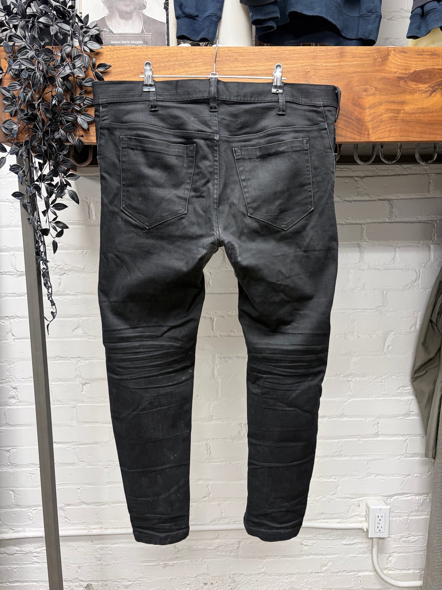SS2017 Julius 10oz Black Skinny Cut Stretch Denim