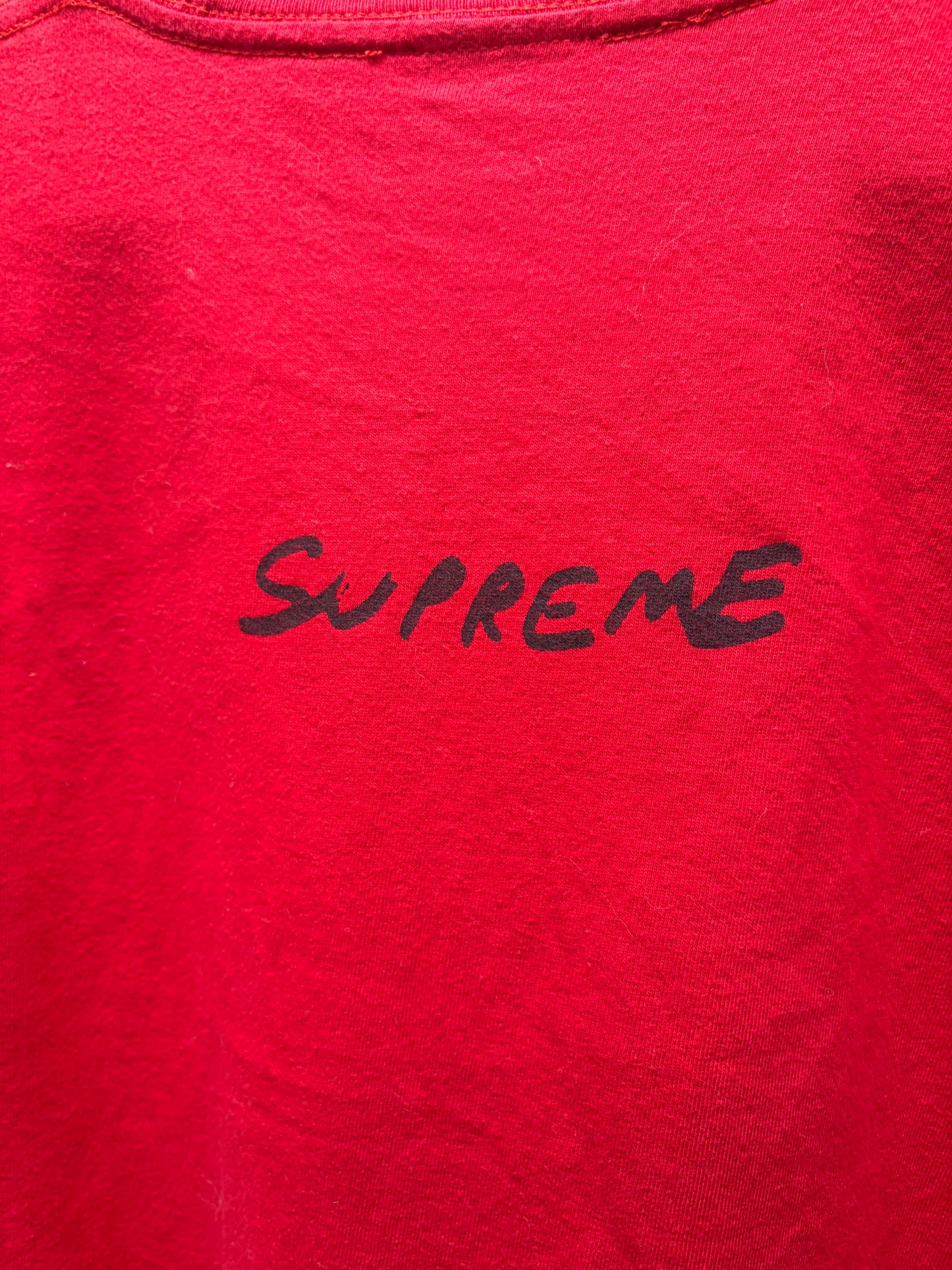 SS2019 Supreme ‘Reaper’ Josh Smith Red Graphic T-Shirt