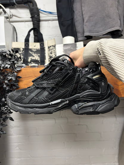 Balenciaga ‘Track Runner’ Black Low Top Athletic Sneakers