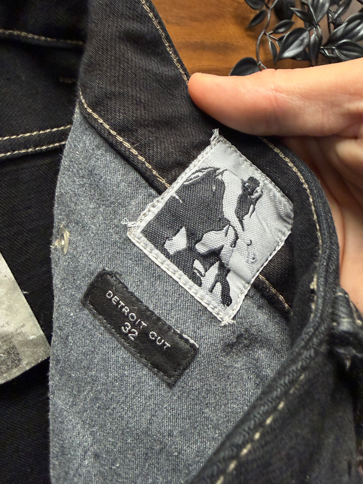 Rick Owens ‘Detroit Cut’ Waxed Black Skinny Jeans