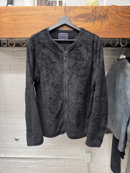 Needles Black Zip Up Fleece Sweater