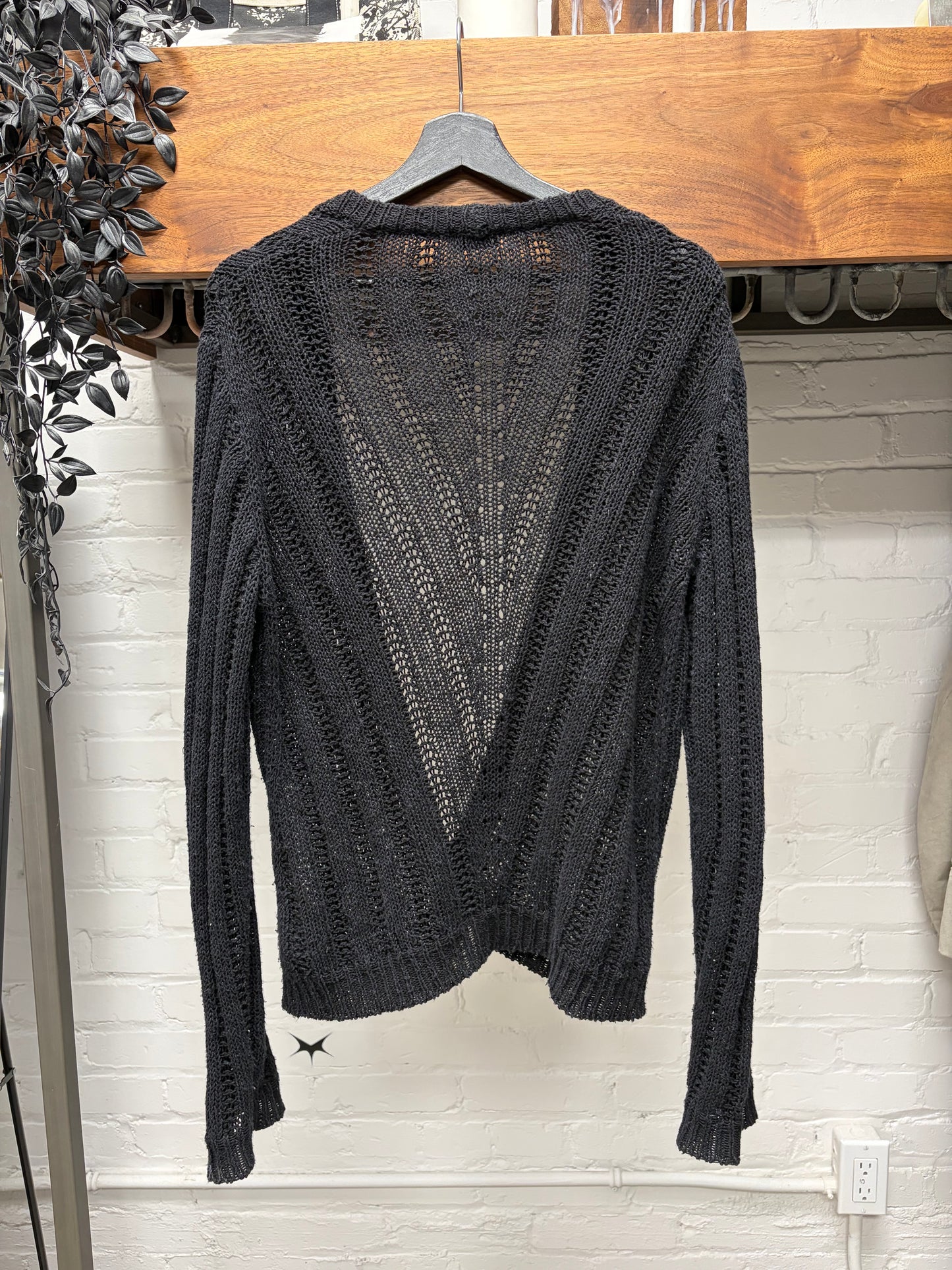 2022 Saint Laurent Loose Gauge Double Breasted Cardigan