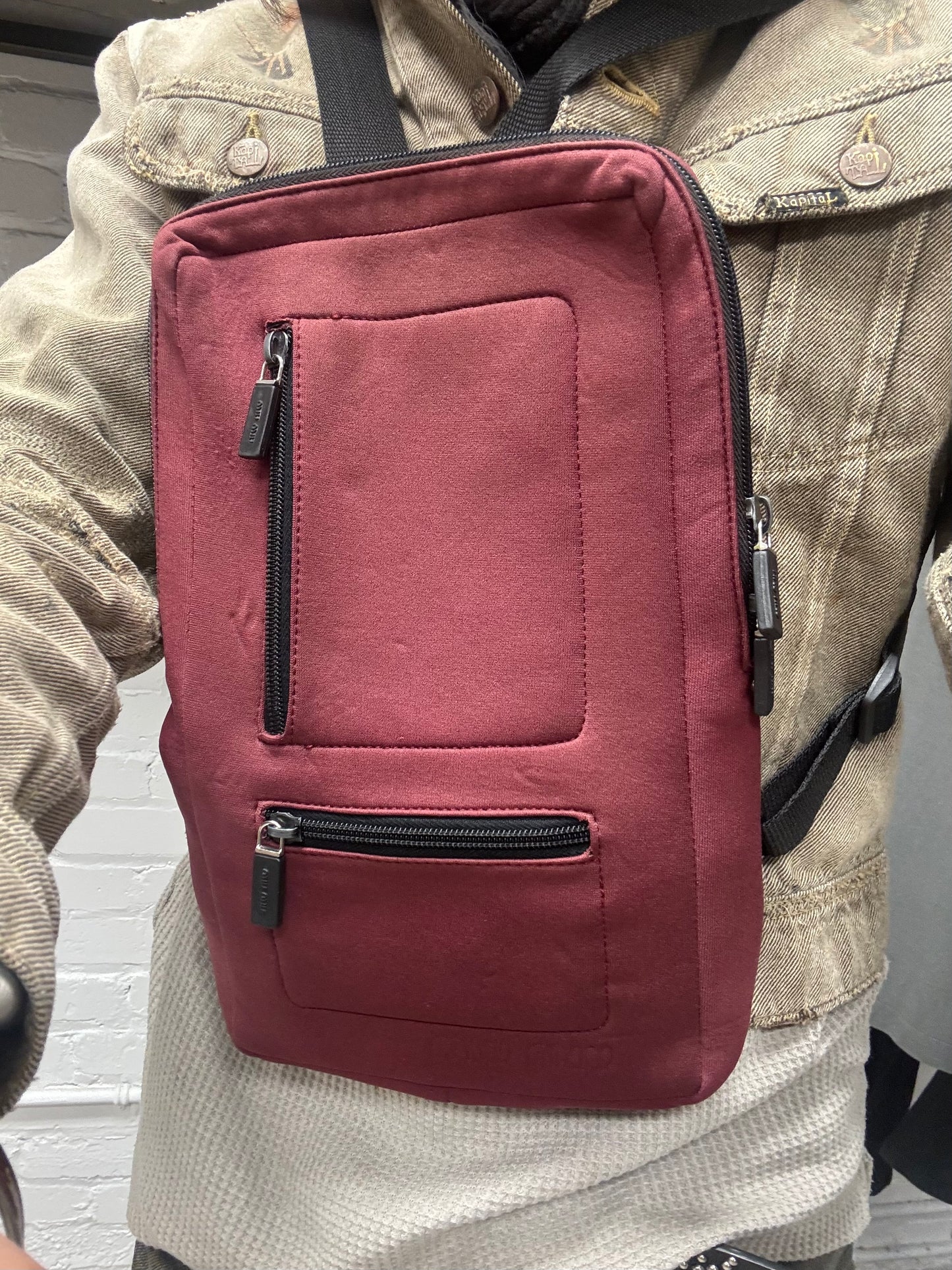 Vintage Miu Miu Miniature ‘Shell’ Sun Faded Red Backpack