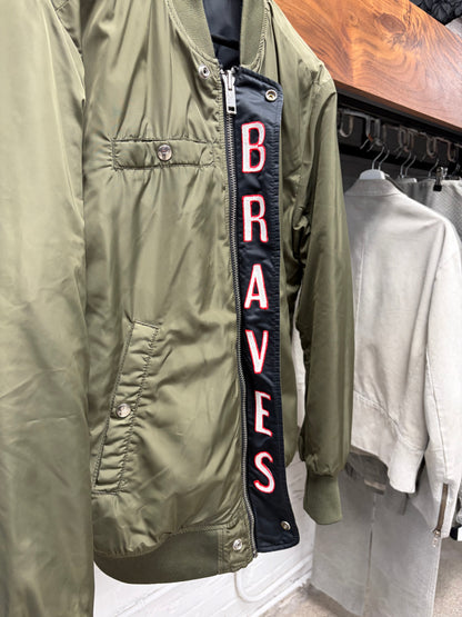 Diesel ‘Brave’ Reversible MA-1 Military Green Bomber Jacket