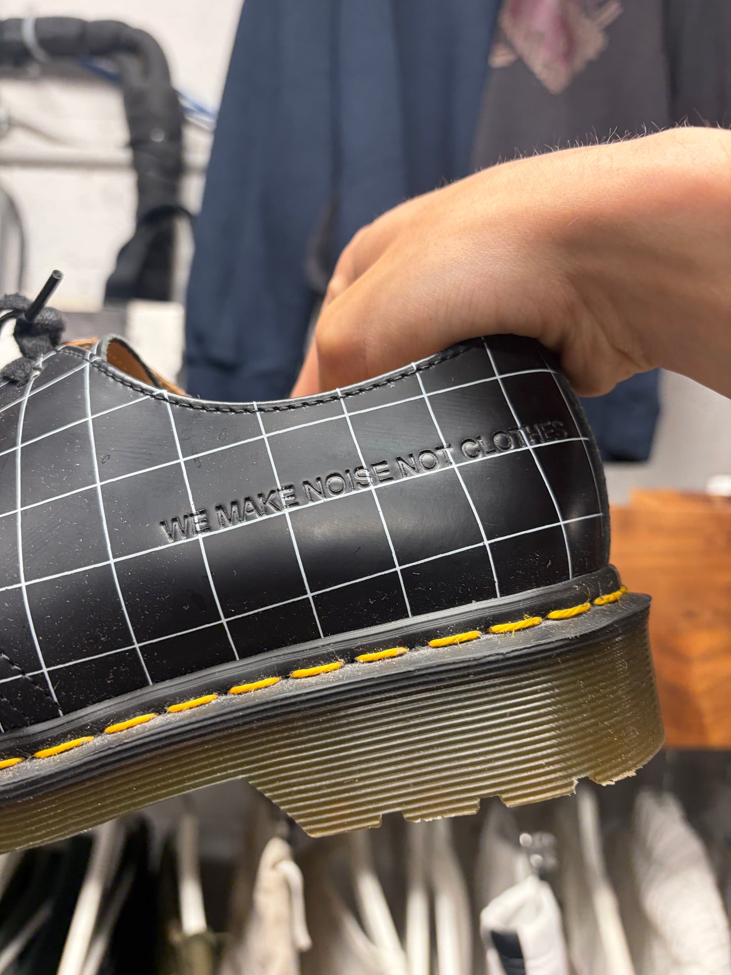 Undercover x Doc Martens ‘1461’ Grid Patterned Derbys